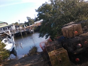 A stop at the bayou-side bait shop before venturing out
