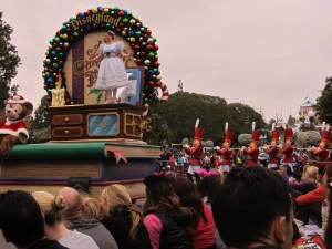 The opening of Disneyland's Christmas parade.