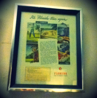 Another Florida find now at home on my wall