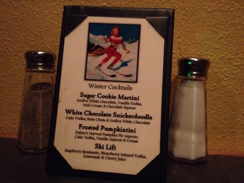 Seasonal cocktails at Colorado Fondue